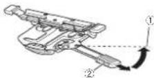 PIONEER NavGate HeadUp SPXHUD01 - 1VerschiebenSiedenHUD-VerrieglungshebelindieentsperrtePosition. - 1