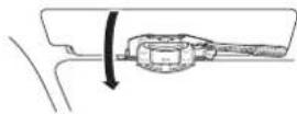 PIONEER NavGate HeadUp SPXHUD01 - 5Duwdezonneklepnaarbenedeninzijn verticalepositie. - 1