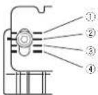 PIONEER NavGate HeadUp SPXHUD01 - ②Afstelplaatvoordiktevanzonneklep - 1
