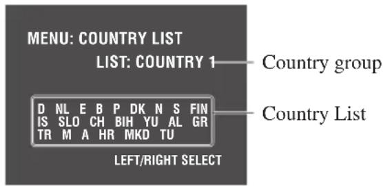 PIONEER GEXP6400TVP - Selecting the Country Group - 2