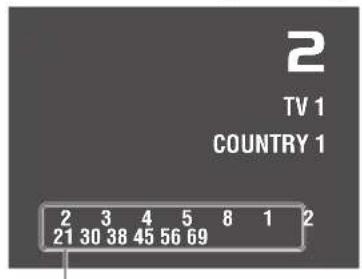 PIONEER GEXP6400TVP - Verifica del canale del momento e di altre predispositionsi - 2