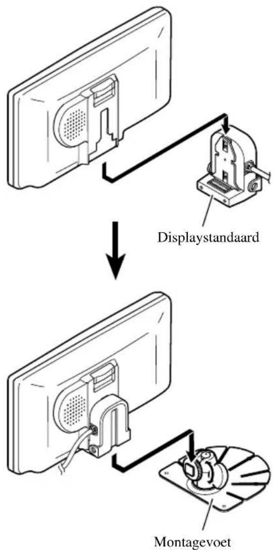 PIONEER AVDW6210 - Plak de kussentjes tegen de onderkant van de displaystandaard. - 2
