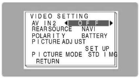 PIONEER AVDW6210 - Impostazione dell'ingresso [AV IN2] - 2