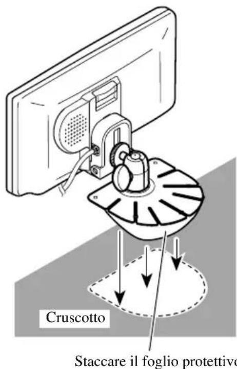PIONEER AVDW6210 - Incollare la base di montaggio al cruscotto. - 1