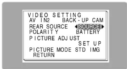 PIONEER AVDW6210 - Omschakelen van de weergegeven beelden op het achterdisplay - 2