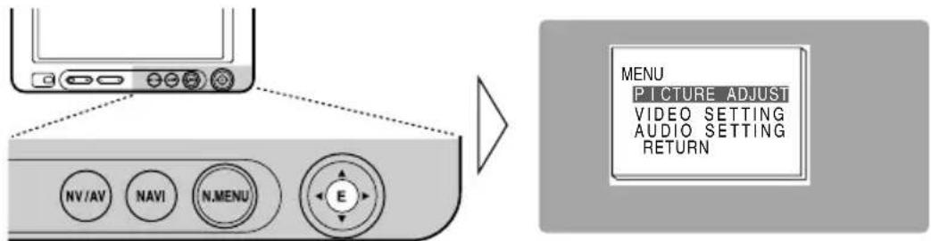 PIONEER AVDW6210 - Open het instelmenu. - 1