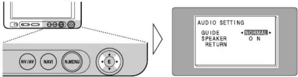 PIONEER AVDW6210 - Impostazione del missaggio della voce guida della navigazione [GUIDE] - 1