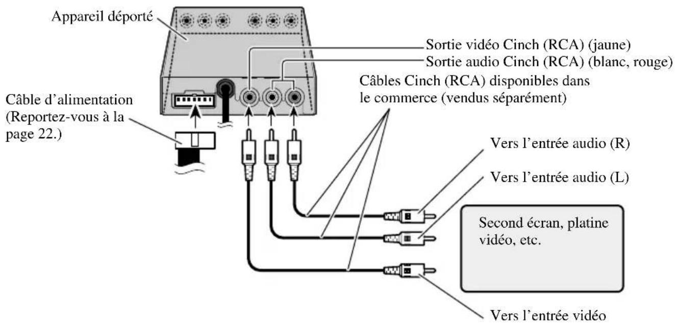 PIONEER AVDW6200 - Connexion à la sortie audio et video Cinch (RCA) - 1