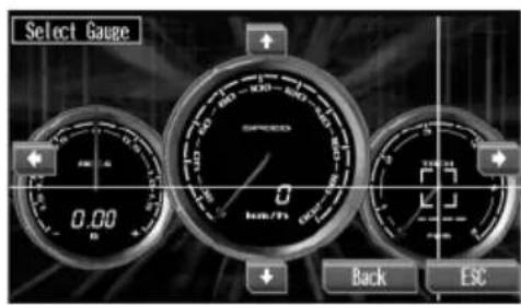 PIONEER AVGVDP1 - Toccare il centro dell'indicatore che si desidera modificare. - 1