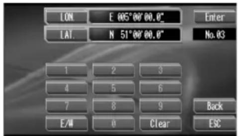 PIONEER AVGVDP1 - Modification de la longitude et de la latitude - 1