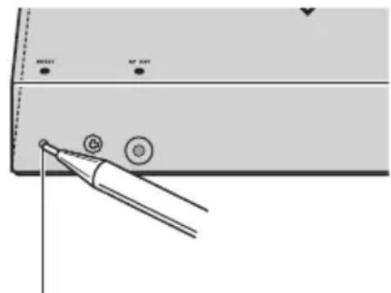 PIONEER AVGVDP1 - Réinitialisation du microprocesseur - 1