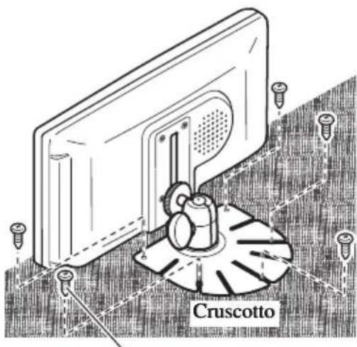 PIONEER AVDW6000 - Fissare la base di montaggio al cruscotto con le viti filettanti. - 1