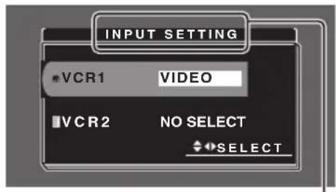 PIONEER AVDW6000 - Selecteer een instelmenu. - 2