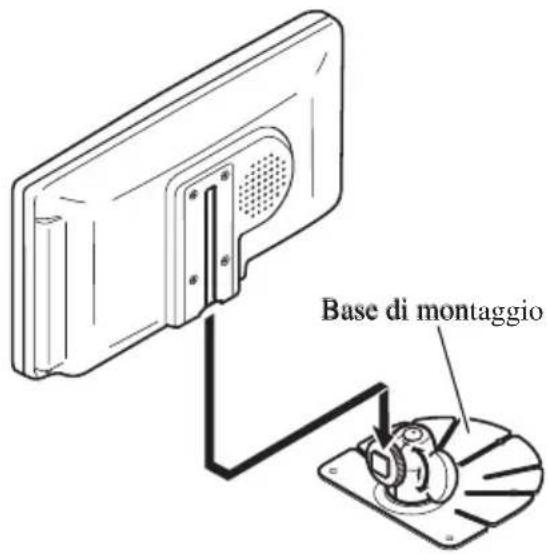 PIONEER AVDW6000 - Installare la base dello schermo e la base di montaggio sullo schermo. - 1