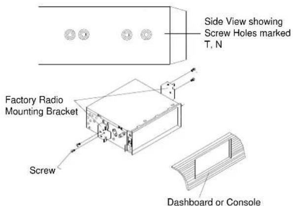 Marquant MCR1307 - DIN REAR-MOUNT (Method B) - 1