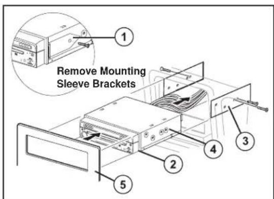 JENSEN VM9214BT - ISO-DIN Installation - 2