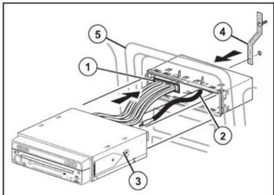 JENSEN VM9214BT - Installation ISO-DIN - 1