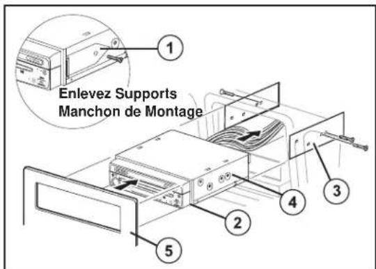 JENSEN VM9214BT - Installation ISO-DIN - 2