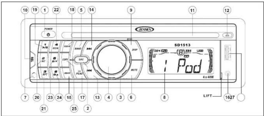 JENSEN SD1513 - TUNER OPERATION - 1