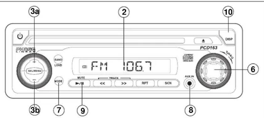 JENSEN PCD163 - ⑨ Audio Muet - 1