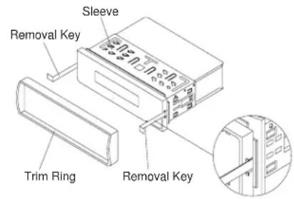 JENSEN PCD163 - Removing the Radio - 1