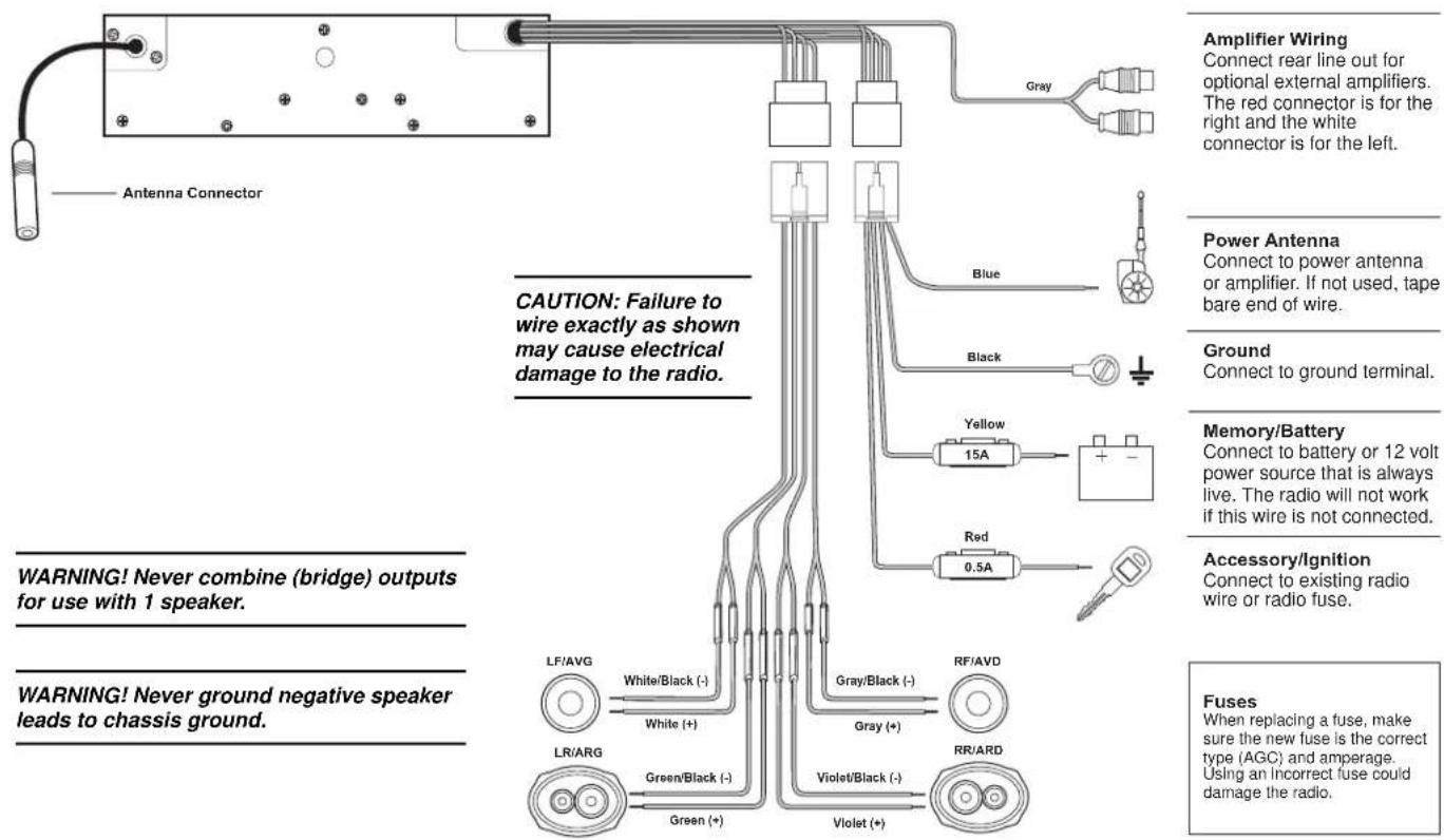 JENSEN PCD163 - WIRING - 1