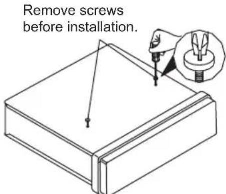 JENSEN MP1516 - Remove the Transport Screws Before Installation - 1