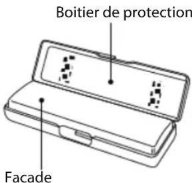 JENSEN MP1516 - UTILISER LA FAÇADE AMOVIBLE Retirer la façade - 2