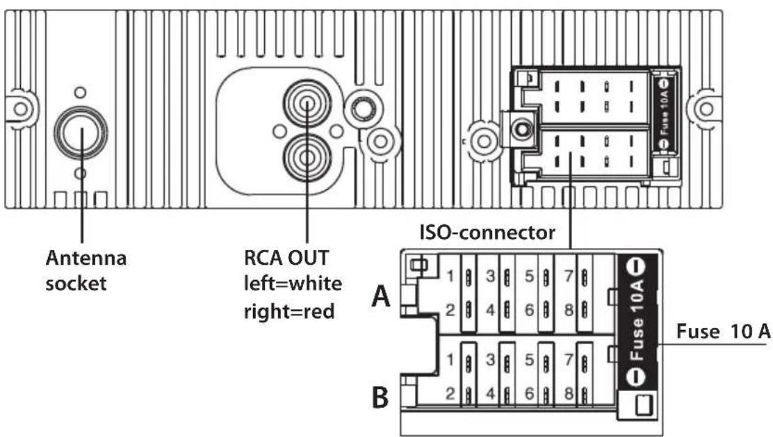 JENSEN MP1516 - WIRING CONNECTIONS - 1