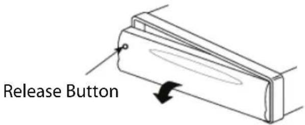 JENSEN MP1516 - USING THE DETACHABLE FACEPLATE Removing the Faceplate - 1