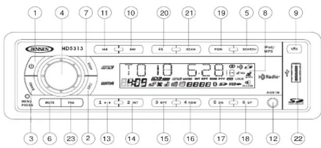 JENSEN HD5313 - Select a Band - 1
