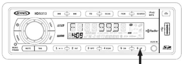JENSEN HD5313 - Mise en mémoire d'une station - 1