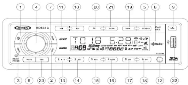 JENSEN HD5313 - Seleccionar una Banda - 1