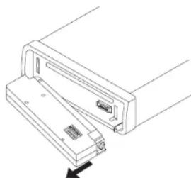 JENSEN HD5313 - Detaching the Front Panel - 1