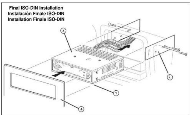 JENSEN CD3720 - Installation Finale ISO-DIN - 1
