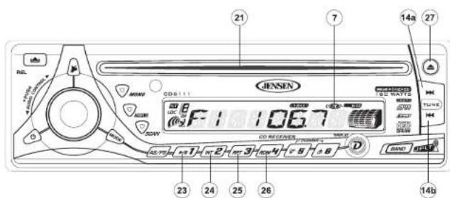 JENSEN CD6111 - Track Select - 1