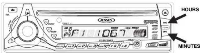 JENSEN CD6111 - Set Clock - 1