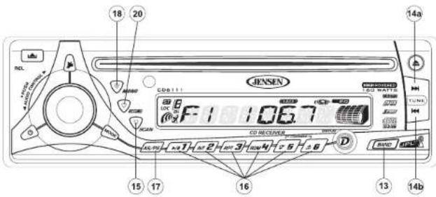 JENSEN CD6111 - Scan Tuning (SCAN) - 1