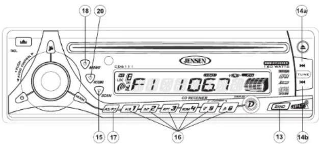 JENSEN CD6111 - Syntonisation par balayage (SCAN) - 1