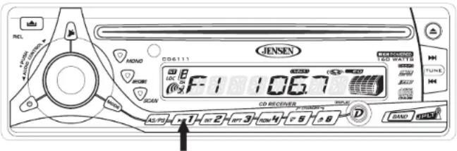 JENSEN CD6111 - Balayage du préréglage - 1