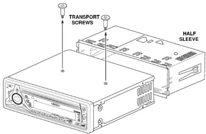 JENSEN CD6111 - Remove Radio from Sleeve - 1