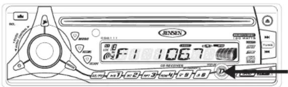 JENSEN CD6111 - Temps/ Fréquence (DISPLAY) - 1