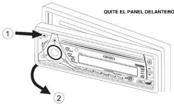 JENSEN CD6111 - Removiendo el Panel Delantero - 1