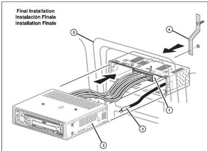 JENSEN CD3610 - Installation finale ISO-DIN - 1
