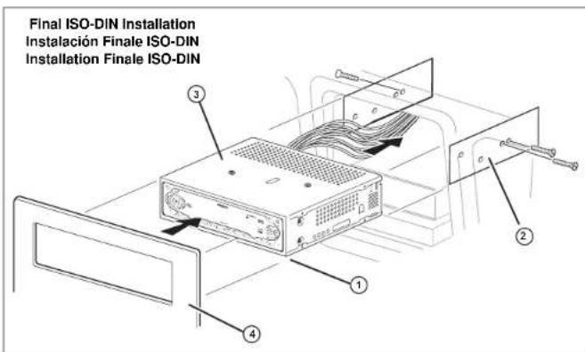 JENSEN CD3720XM - Installation Finale ISO-DIN - 1