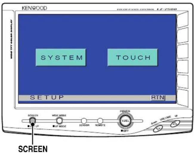 KENWOOD LZ7500 - Setup Menu Screen - 1
