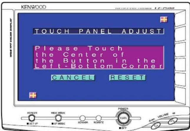 KENWOOD LZ7500 - Ecran de réglage de l'écran tactile - 1