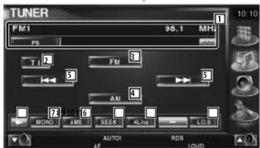 KENWOOD KOSV1000 - Fonctions disponibles quand l'écran de commande est affché - 4