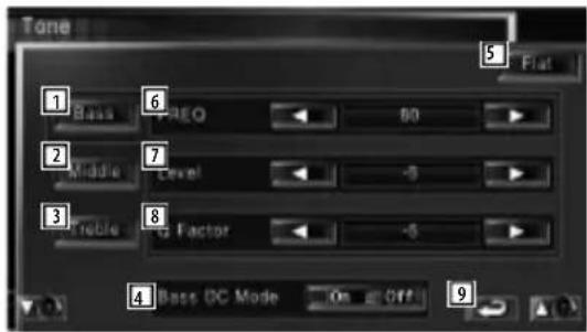 KENWOOD KOSV1000 - Configurez la tonalité - 1