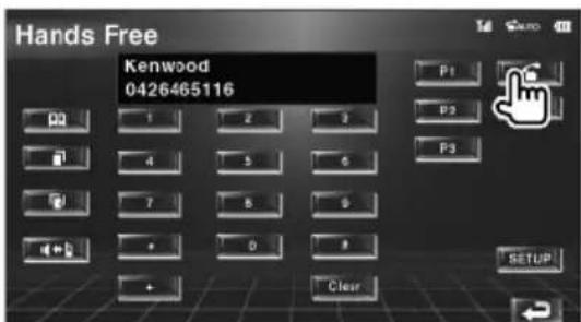 KENWOOD KOSV1000 - Au moment de composer le numero - 4